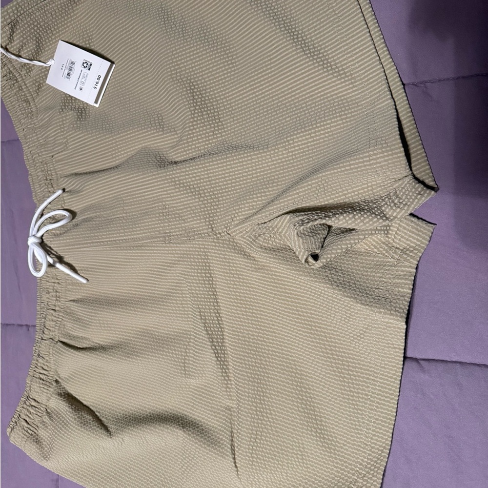 Men's Beige Athletic Shorts